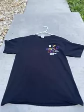 BTS x McDonalds Shirt Adult Medium Black Crew Logo Employee Restaurant Shirt