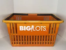 BIG LOTS Hand Shopping Basket With Handles - Plastic, Full Size, Grocery Tote