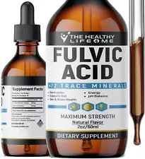 Organic Fulvic Acid + 72 Trace Minerals for Digestion, Hydration, Energy, and pH