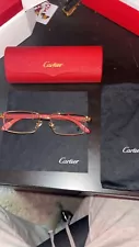 Cartier Glasses for men big c decor clear