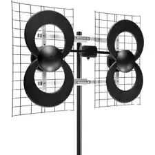 Antennas Direct C4CJM 4 Quad-Loop UHF Outdoor Antenna with 20" Mount USED