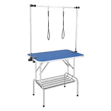 VEVOR 36'' Pet Dog Grooming Table Arms x 2 w/ Clamp Foldable Adjustable Height