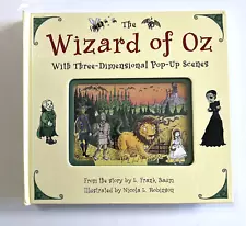 The Wizard Of Oz with Three-Dimensional Pop-up Scenes Hardcover Baum/Robinson