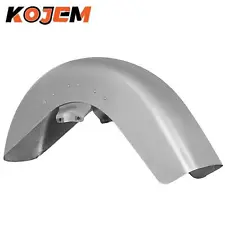 For Harley Bagger Touring Road Street Glide 89-13 Front Fender Smooth Steel 16"