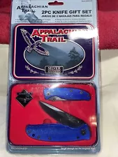 Knife Appalachian Trail 2 pc Knife Gift Set, Blue in Gift Tin, Model #410181