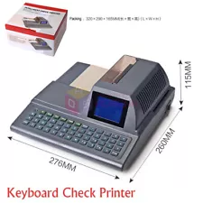 Intelligent Automatic Full-Keyboard Check Printing Printer Cheque Writer