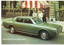 Toyota Crown 2600 Special Saloon 1971-72 UK Market Single Sheet Sales Brochure