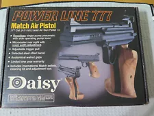 Vintage Daisy Power Line 777 Match Air Pistol w/Box, Papers & Accessories - Nice