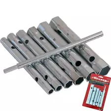 Neilsen 6pc Tubular Box Wrench Set Long Tube Spanner Plumber Mechanic 6mm-17mm