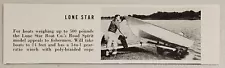 1960 Magazine Photo Lone Star Road Spirit Model Boat Trailers for Fishermen