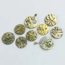 Swiss Selection of Nickel & Gilt Pocket Watch Movements