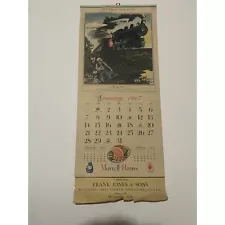 Vintage 1945 12-Month Calendar "The Good Old Days"