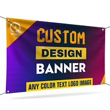 Custom Vinyl Banners and Signs - multiple sizes - free design-any places