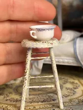 RETIRED Miniature Dollhouse Stokesay Ware Nursery ABC Commode Cup Chamber Pot