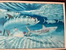 guy harvey painting . Mullet Run