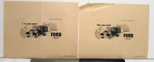 1941 Ford Truck Cuts Your Costs Ad Proofs Original