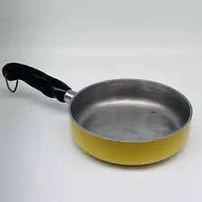 Vintage Wear Ever Registered 7" Aluminum Skillet Pan Harvest Yellow