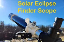 Solar Finder Scope for Telescopes (White) - Easiest to USE for Solar Eclipse