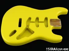 NEW Replacement BODY for Fender Stratocaster Strat, Roasted Ash, Graffiti Yellow