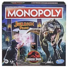 Hasbro Monopoly Jurassic Park Edition Board Game 8+ Brand New Stock In Shop