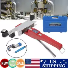 7 Dies Hydraulic Bender Tube Bending Manual Exhaust Pipe Tubing Machine Tool