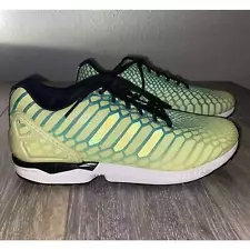 Adidas ZX Flux Xeno Men's US Size 8.5 AQ8212 Green Yellow Black Glow In The Dark