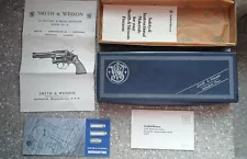 Smith and Wesson Vintage Original Box For Model 10 Blue .38 M&P With Manual