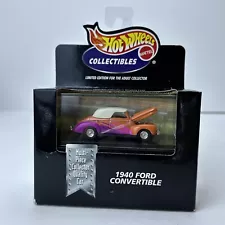 Hot Wheels Collectibles Black Box Orange 1940 Ford Convertible Sealed Box 26799