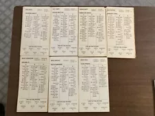 1980 American League West 7 Teams Strat-O-Matic Baseball Card Set Basic/Advanced