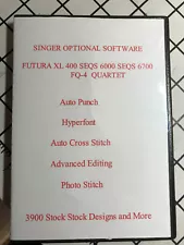 SINGER FUTURA SOFTWARE 5 PROGRAMS FOR XL-400,FQ4,SEQS 6000,6700 and QUARTET