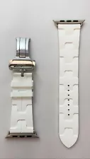 Compatible With Apple Watch Hermes Band Kilim Band 42mm 44mm 45mm-Blanc White