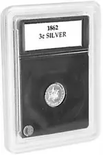 Coin World Premier Holders 14 mm For Three Cent Silver Coins 3 Slabs + Inserts