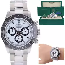 2022 BRAND NEW PAPERS Rolex Daytona 116500LN White Ceramic Panda Watch Box