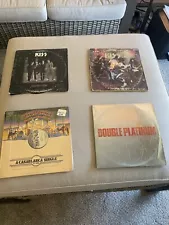 Large Lot of 4 Vinyl KISS LP Albums