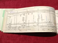 1975 Chicago Terminal Railroad Train Track Chart Illinois Railway Divisions