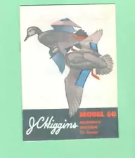 J.C. Higgins Model 60 Owners Manual Reproduction