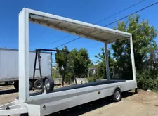 PORTABLE TRAILER LARGE EVENT BILLBOARD DRIVE-IN THEATER OUTDOOR MOVIE SCREEN