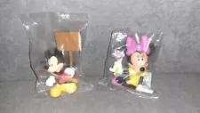 Minnie Mouse w/ Flower + Mickey w/ Sign Cake Topper Figures DecoPak [NEW]