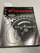 2004 Honda TRX450R Sportrax Service Repair Manual OEM