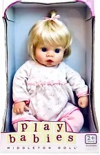 Lee Middleton Play Babies My Sweetheart 12" Vinyl & Soft Body Girl Baby Doll NIB