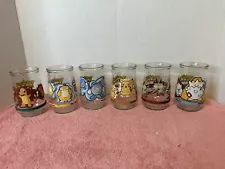 Vintage Welch's 1999 Jelly Glass Pokemon Jar Lot of 6; Pikachu, Charmander Etc