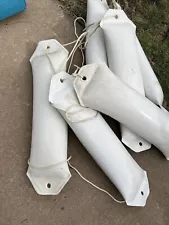 Lot of 6 Marine Boat Fenders White Color