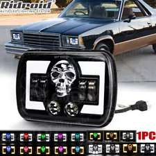 5X7" 7X6 RGB LED Headlight Hi-Lo for Chevy El Camino 1978-1981 Malibu LUV Truck