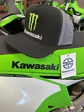 Kawasaki Racing Monster Energy Podium Medium Profile 5 Flat Bill Snap Back Hat