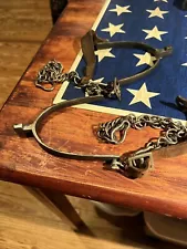 New ListingBeautiful Unique Antique Spurs Silver Set Civil War Or Just After