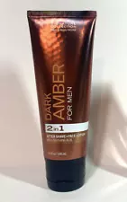 Bath & Body Works Dark Amber For Men, 2 in 1 After Shave + Face Lotion, RARE,NEW