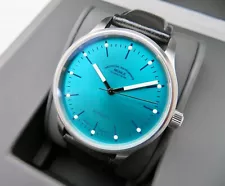 Mühle Glashütte Panova M1-40-70 Automatic Men's Watch 40mm Turquoise Blue Dial