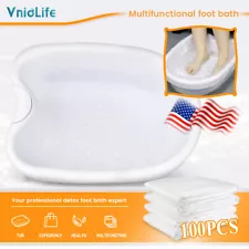 Professional Ionic Detox Foot Bath Tub Basin for Detox Machine w/ 100 New Liners