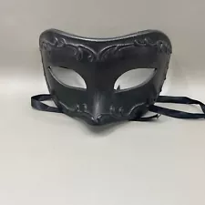 A1 Men's Italian Black Masquerade Mask - 50 Shades of Grey Style (X1) NS#8748