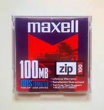 Maxell 100 MB Zip Disk DOS Formatted Zip 100 Zip Disk Drives Free Shipping